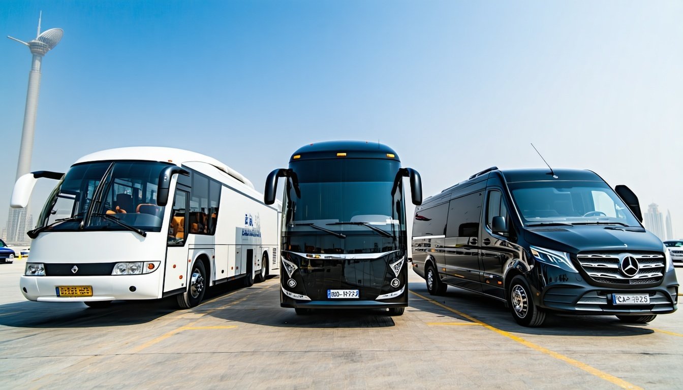 Premium transport service vehicles in Dubai